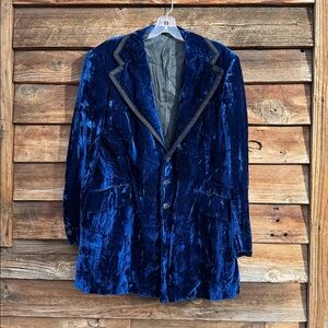 Men's Blue Velvet Jacket